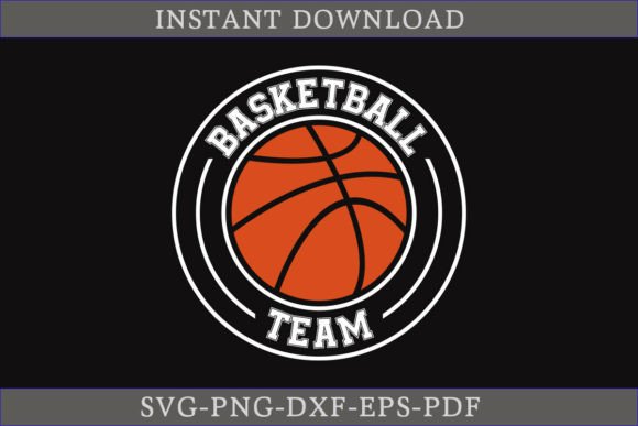 Basketball Team SVG Cut File for Embroidery Projects