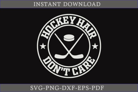 Hockey Hair Don t Care SVG Cut File Review for Embroidery