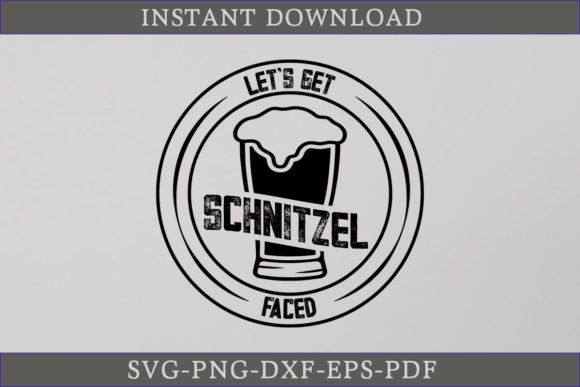 Let's Get Schnitzel Faced SVG Cut File