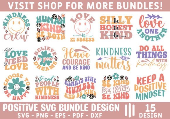 Retro Positive Quotes Svg Bundle Design Review