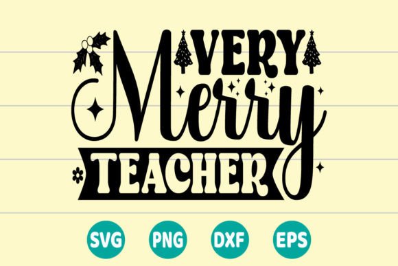 Very Merry Teacher Retro SVG: Honest Review for Embroidery