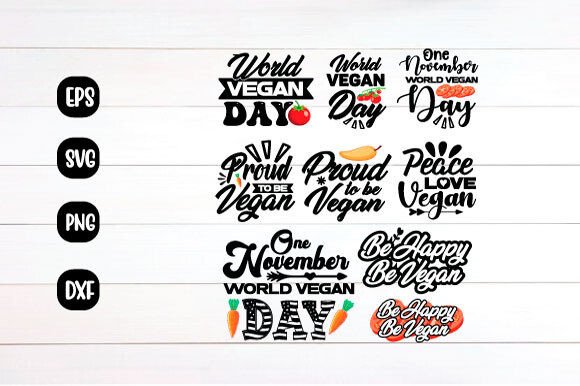 World Vegan Day Svg Design Bundle Review for Embroidery